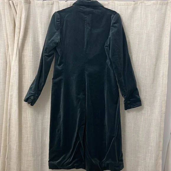 Jigsaw Velvet Midi Jacket Blue/Green Size 12 NWT - Picture 4 of 11